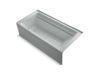 KOHLER K-1124-GHLAW Archer 72" x 36" alcove Heated BubbleMassage air bath with Bask heated surface, left drain