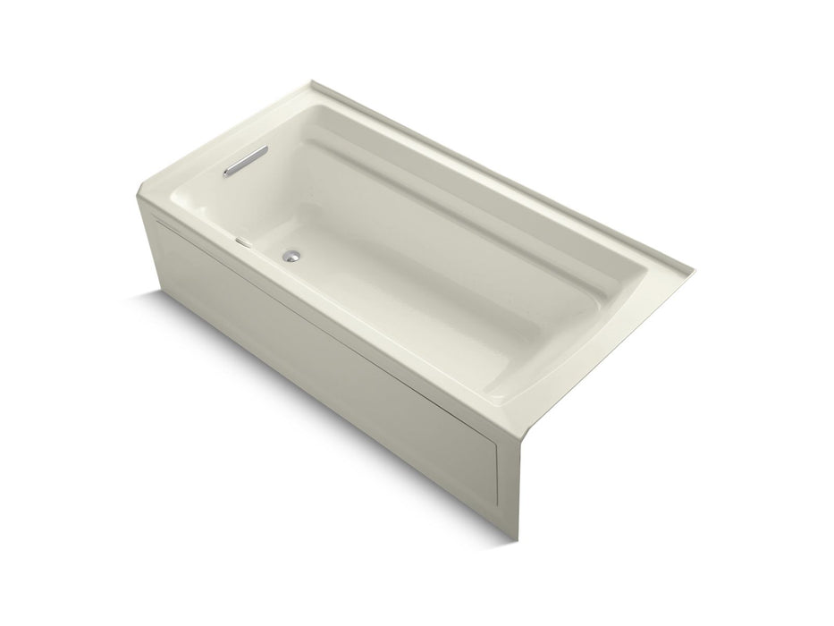 KOHLER K-1124-GHLA Archer 72" x 36" alcove Heated BubbleMassage air bath, left drain