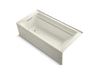 KOHLER K-1124-GHLAW Archer 72" x 36" alcove Heated BubbleMassage air bath with Bask heated surface, left drain
