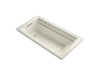 KOHLER K-1124-GHW Archer 72" x 36" drop-in Heated BubbleMassage air bath with Bask heated surface