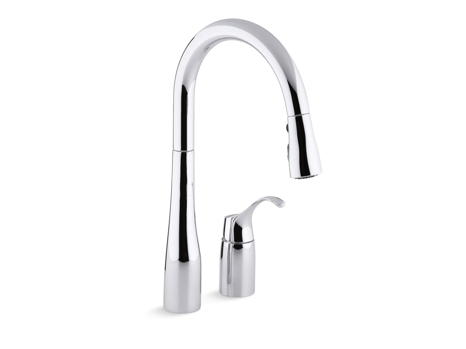 Kohler kitchen faucet with online pull down sprayer