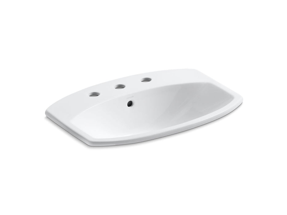 KOHLER K-2351-8 Cimarron 22-3/4" rectangle drop-in bathroom sink