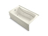 KOHLER K-1224-LAW Mariposa 66" x 36" alcove whirlpool bath with Bask heated surface, left drain