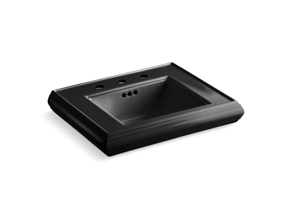 KOHLER Memoirs Pedestal/console table bathroom sink basin with 8" widespread faucet holes