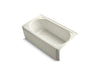 KOHLER K-724-G96 Memoirs 60" x 33-3/4" alcove BubbleMassage air bath with Biscuit airjet color finish and right-hand drain