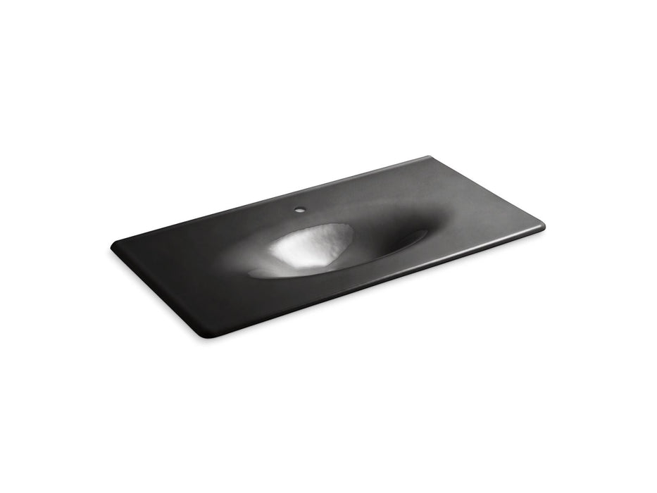 KOHLER Iron/Impressions 43" Enameled cast iron vanity top with integrated oval sink