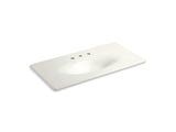 KOHLER K-3052-8 Iron/Impressions 43" Enameled cast iron vanity top with integrated oval sink