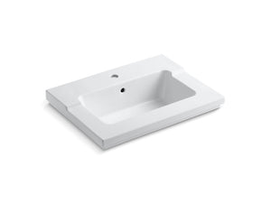 KOHLER K-2979-1 Tresham Vanity-top bathroom sink with single faucet hole