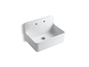 KOHLER K-12700 Gilford 30" top-/wall-mount single-bowl farmhouse kitchen sink