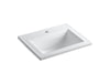 KOHLER Memoirs Stately 22-3/4" rectangular drop-in bathroom sink