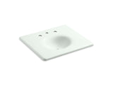KOHLER K-3048-8 Iron/Impressions 25" Enameled cast iron vanity top with integrated round sink