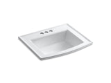 KOHLER K-2356-4 Archer 22-3/4" rectangular drop-in bathroom sink