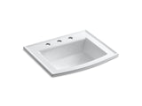KOHLER K-2356-8 Archer 22-3/4" rectangular drop-in bathroom sink