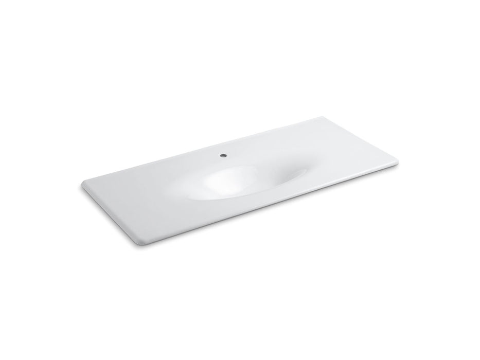 KOHLER Iron/Impressions 49" Enameled cast iron vanity top with integrated oval sink