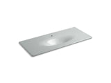 KOHLER K-3053-1 Iron/Impressions 49" Enameled cast iron vanity top with integrated oval sink