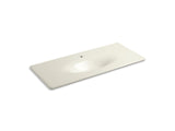 KOHLER K-3053-1 Iron/Impressions 49" Enameled cast iron vanity top with integrated oval sink