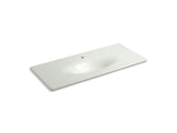 KOHLER K-3053-1 Iron/Impressions 49" Enameled cast iron vanity top with integrated oval sink