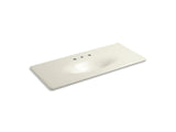 KOHLER K-3053-8 Iron/Impressions 49" Enameled cast iron vanity top with integrated oval sink