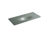KOHLER K-3053-8 Iron/Impressions 49" Enameled cast iron vanity top with integrated oval sink