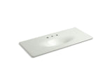 KOHLER K-3053-8 Iron/Impressions 49" Enameled cast iron vanity top with integrated oval sink