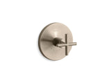 KOHLER K-T14488-3 Purist MasterShower temperature control valve trim with cross handle