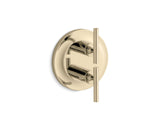 KOHLER K-T14489-4 Purist MasterShower temperature and volume control valve trim
