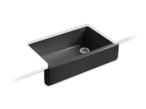 KOHLER K-6489 Whitehaven 35-3/4" undermount single-bowl farmhouse kitchen sink