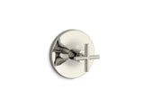KOHLER K-T14488-3 Purist MasterShower temperature control valve trim with cross handle