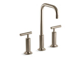 KOHLER K-14408-4 Purist Widespread bathroom sink faucet with Lever handles, 1.2 gpm
