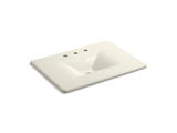KOHLER K-3049-8 Iron/Impressions 31" Enameled cast iron vanity top with integrated rectangular sink