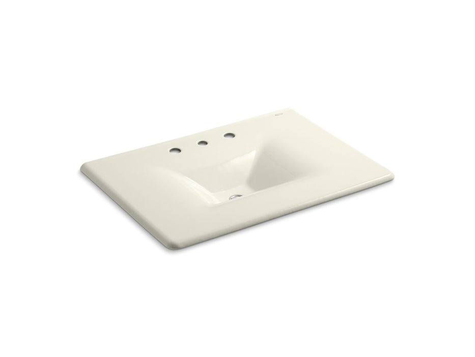 KOHLER Iron/Impressions 31" Enameled cast iron vanity top with integrated rectangular sink
