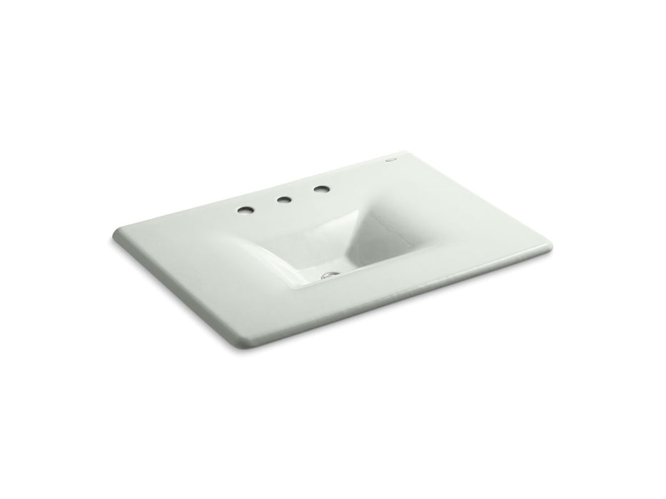 KOHLER Iron/Impressions 31" Enameled cast iron vanity top with integrated rectangular sink