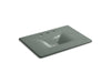 KOHLER Iron/Impressions 31" Enameled cast iron vanity top with integrated rectangular sink