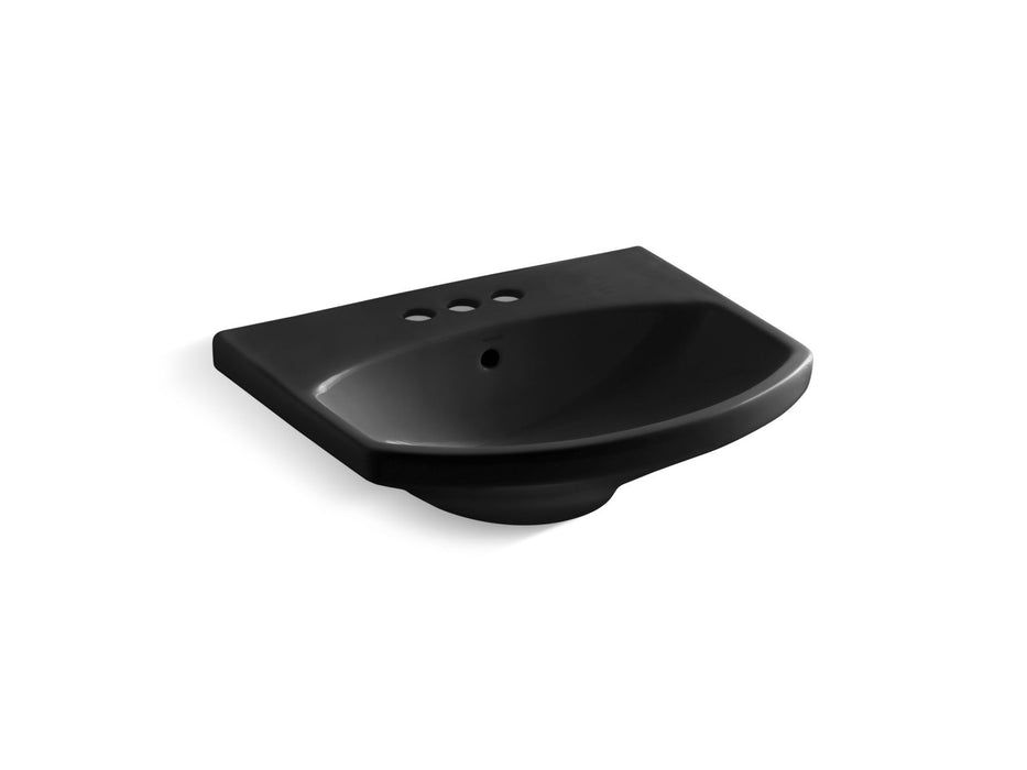 KOHLER Cimarron 22-3/4" rectangular pedestal bathroom sink