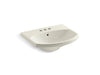 KOHLER Cimarron 22-3/4" rectangular pedestal bathroom sink