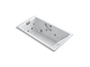KOHLER K-856-V Tea-for-Two 66" x 36" drop-in Effervescence whirlpool bath
