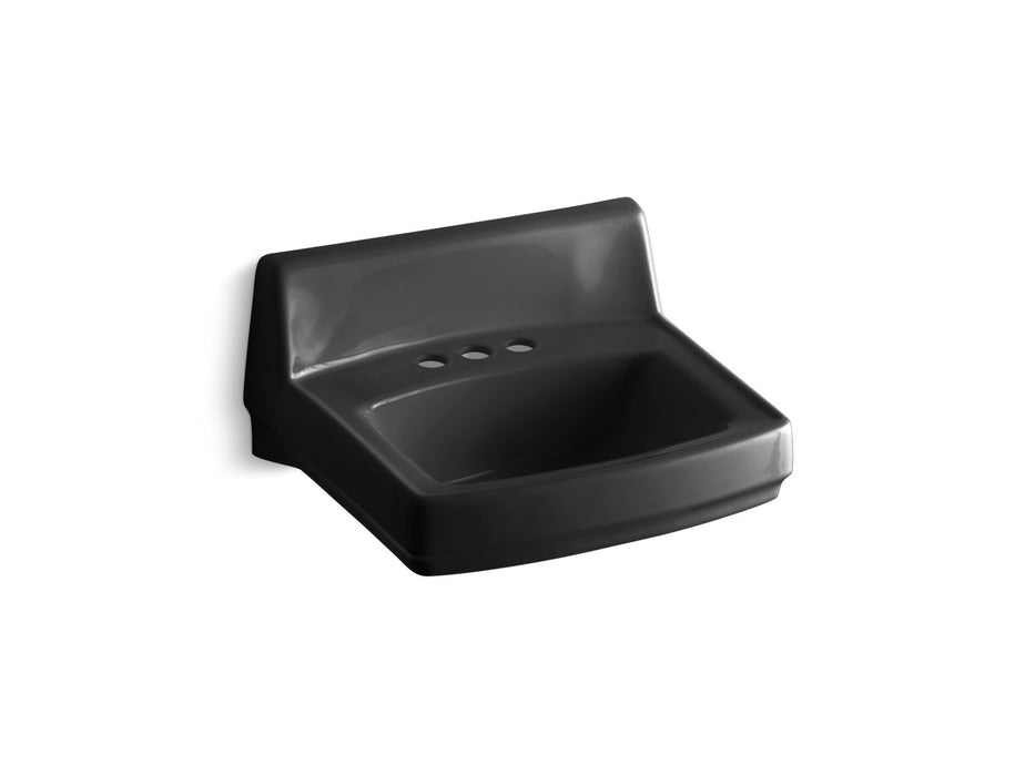 KOHLER K-2032 Greenwich 20-3/4" x 18-1/4" wall-mount/concealed arm carrier bathroom sink with 4" centerset faucet holes