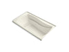 KOHLER K-1229-RW Mariposa 66" x 36" alcove bath with Bask heated surface, right drain