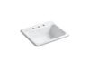 KOHLER K-5964-3 Mayfield 25" top-mount single-bowl kitchen sink