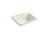 KOHLER K-5964-3 Mayfield 25" top-mount single-bowl kitchen sink