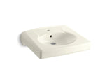KOHLER K-1997-1 Brenham Wall-mount or concealed carrier arm mount commercial bathroom sink with single faucet hole