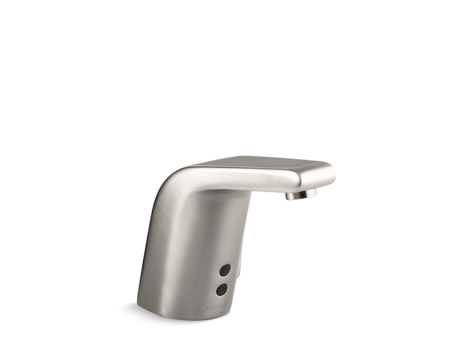 KOHLER K-13462 Sculpted Touchless single-hole lavatory faucet with Insight sensor technology and temperature mixer, AC-powered, 0.5 gpm