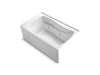 KOHLER K-1239-RAW Mariposa 60" x 36" alcove whirlpool bath Bask heated surface, right drain