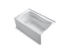 KOHLER K-1242-RAW Mariposa 60" x 36" alcove bath with Bask heated surface, right drain