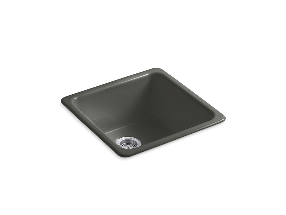 KOHLER Iron/Tones 21" top-/undermount single-bowl bar sink