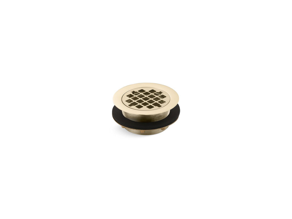 KOHLER Round shower drain for use with plastic pipe, gasket included