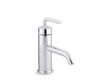 KOHLER K-14402-4A Purist Single-handle bathroom sink faucet with Straight Lever handle, 1.2 gpm