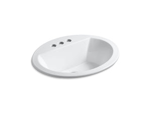 KOHLER K-2699-4 Bryant 20-1/4" oval drop-in bathroom sink