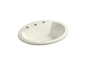 KOHLER K-2699-8 Bryant 20-1/4" oval drop-in bathroom sink