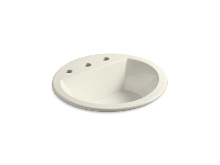 KOHLER K-2714-8 Bryant 19" round drop-in bathroom sink